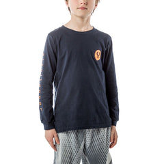 Orange on Navy
